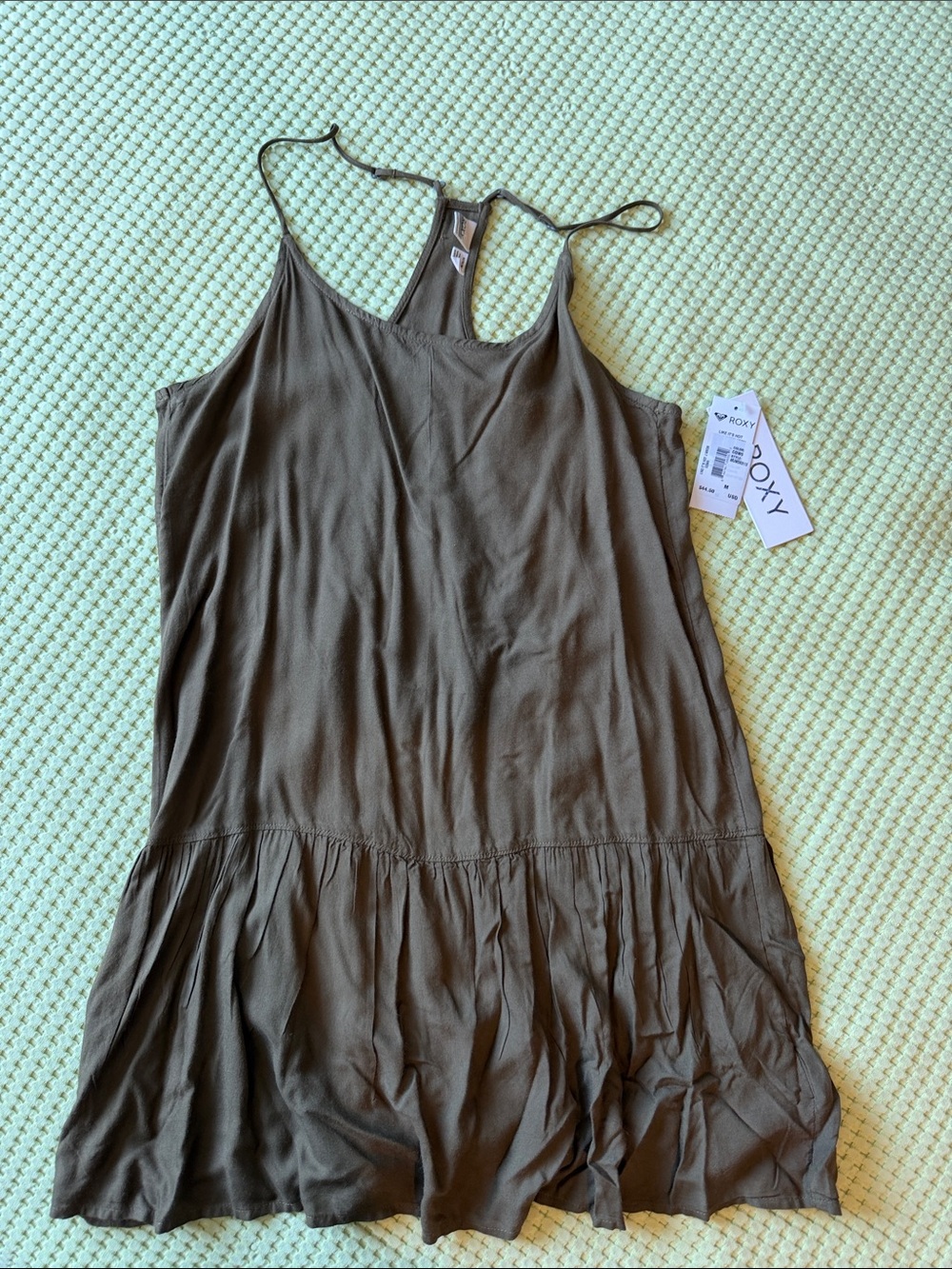 Roxy Olive Green Racerback Sundress